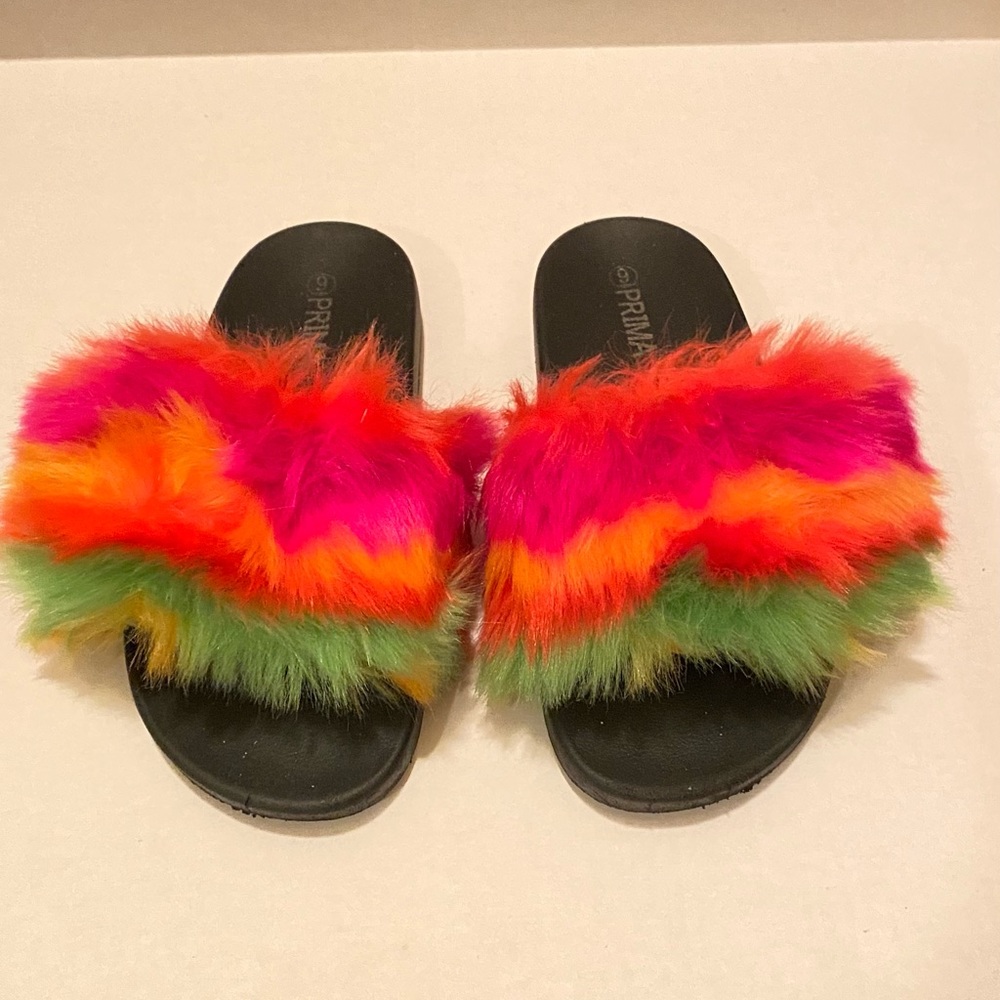 Colorful furry slides